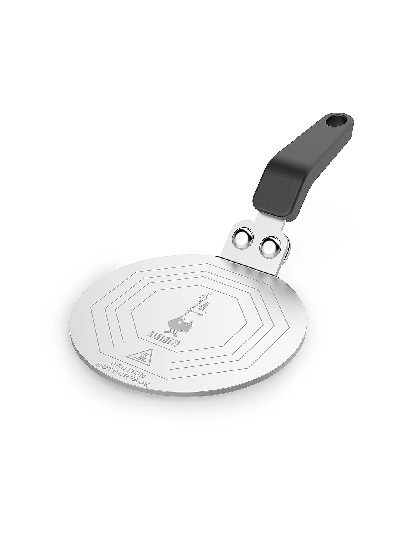 BIALETTI | Induktionsplatte für Espressokocher 13cm Edelstahl | 